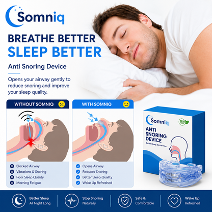 THE COMFORTABLE, NON-TOXIC ANTI-SNORE DEVICE
