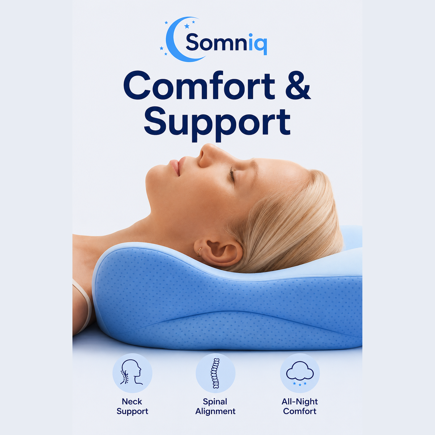 Somniq Memory Foam Support Pillow